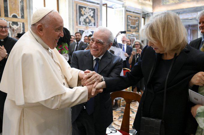 دیدار مارتین اسکورسیزی با پاپ