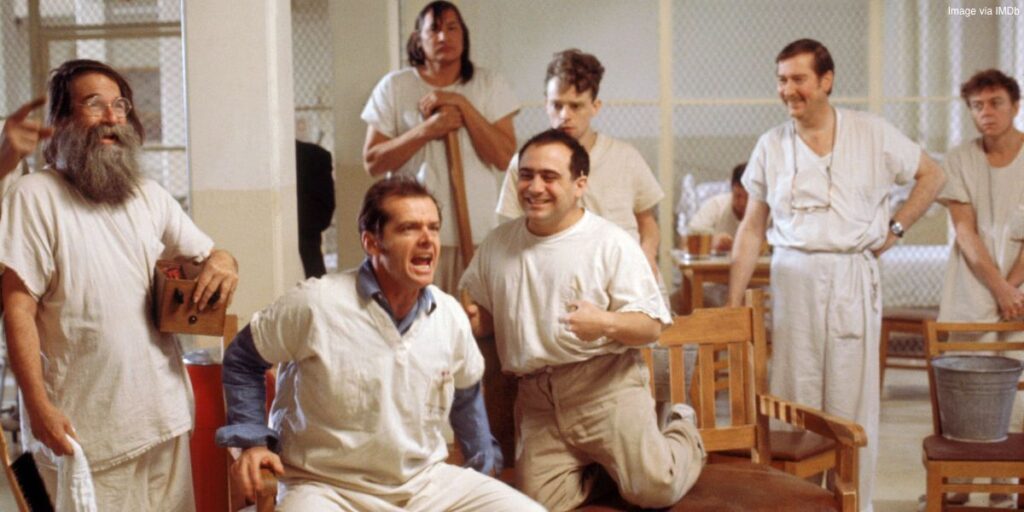 One Flew Over the Cuckoo's Nest از بهترین فیلم های جک نیکلسون